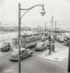 April  Traffic jam on the road from the Bethlehem Fairfield shipyard to Baltimore as the second shift of workers leaves the plant